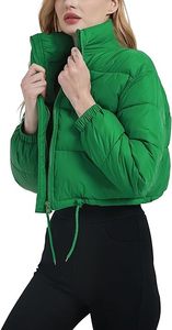 Blouson matelassé oversize pour femme, esthétique confortable, vêtement d'extérieur d'hiver tendance, blouson matelassé rose métallisé pour femme, mignon et glamour pour l'hiver - Product Image 3