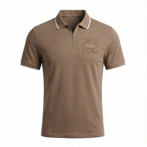 เสื้อโปโลชาย แขนสั้น สำหรับฤดูร้อน ปักลายได้ตามสั่ง สีตามสั่ง ซิปครึ่งตัว ผ้าฝ้าย ไซส์ใหญ่ เสื้อผ้ากีฬา - Product Image 1