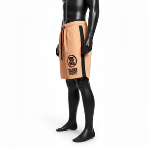 Shorts coupe-vent pour homme en tissu polyester tissé de qualité supérieure, respirant, avec empiècements latéraux, logo brodé personnalisé, séchage rapide - Product Image 3