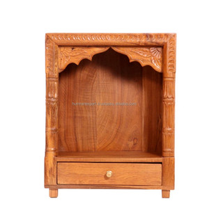 Décoration murale de piliers en bois faits à la main pour les prières sacrées Technique polie offrant une connexion avec le Divin - Product Image 3