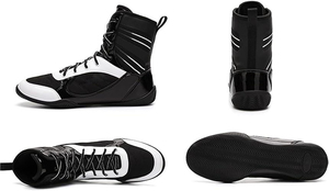 Zapatillas de Lucha Libre Personalizadas para Hombre, Ligeras, Transpirables, de Malla, Antideslizantes, para Entrenamiento Deportivo Profesional - Product Image 3