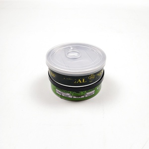 Venta al por mayor 100mL 3,5g Prensa Latas de metal Sello manual Lata con tapa de anillo y tapas de plástico - Product Image 5