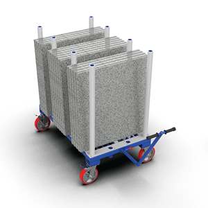 Carro de transporte flexible de 1500 kg, carretilla robusta para el transporte de materiales en losa. - Product Image 4