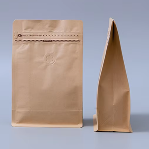 Kraft Paper Flat Bottom Pouch Recyclable Use for Seeds Spices Candy <b>Small</b> Gifts Eco-conscious Ziplock General Retail and Storage - Product Image 1