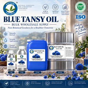 Aceite Esencial Puro de Tansy Azul, 1KG, Tanacetum Annuum, Aceite Botánico Natural, Suministro al por Mayor para Fabricación B2B - Product Image 1