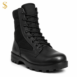 Bottes d'escalade SUPER FORCE pour l'extérieur, antidérapantes, résistantes à l'usure, en cuir/daim, tissu Oxford, fermeture éclair, lacets, pour hommes - Product Image 3