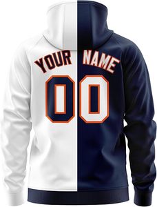 Sudadera con Capucha para Hombre, Color Azul con Bloques de Color, Nombre y Número Personalizados con Impresión por Transferencia de Calor, Estilo Casual, Corte Regular - Product Image 6