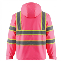 Veste de travail haute visibilité réfléchissante avec capuche et poches, nouveau design, veste de travail pour extérieur, en vente