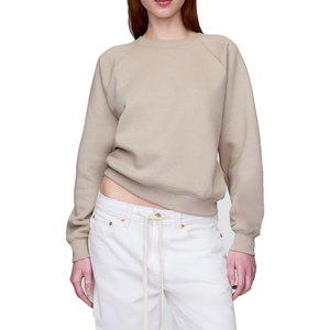 Sweat-shirt en molleton 100% coton respirant, écologique, à séchage rapide, avec broderie personnalisée sur le devant, taille plus pour femmes, saison hivernale - Product Image 5