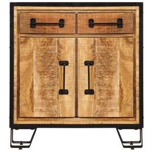 Credenza in legno massello di Mango 25.6 \ "x11.8 \" x27.6 \" - Product Image 3
