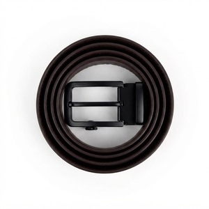 Ceinture habillée pour homme en cuir de vache véritable 3,8 cm, imprimé par transfert thermique, boucle ardillon en alliage faite à la main, ceinture formelle tendance, vente en gros OEM - Product Image 2