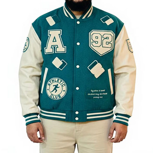 Chaqueta Letterman Personalizada de Calidad Superior para Hombre, Diseño Único con Bordado y Decoración de Bolsillos, Técnica Chenille - Product Image 1