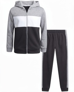 Conjunto Deportivo de Otoño para Mujer, Transpirable, Ligero, de Poliéster, Talla Grande, con Capucha, Pantalones Jogger, Diseño Sólido - Product Image 1