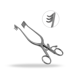 Rétracteurs Weitlander 14 cm pour neurochirurgie, auto-fixants, pour l'exposition des tissus et de la colonne vertébrale - Product Image 1