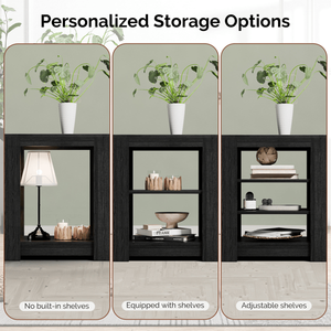 Console de cheminée électrique autoportante noire double face de 58 pouces avec foyer de 18 pouces, 149 x 40 x 60 cm - Product Image 6