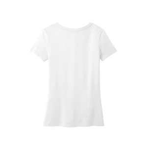 T-shirt pour femme à col en V, coton doux, décontracté, manches courtes, léger, respirant, à porter tous les jours, coupe décontractée, confortable, été - Product Image 6