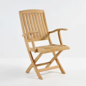 Ensemble de mobilier de restaurant pliable en teck pour terrasse, idéal pour la maison et la décoration de villa - Product Image 3