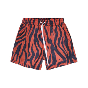 Men's Tiger Pattern Board Shorts Quick Dry Mesh Elastic Waist Drawstring Pockets Casual Summer Beach Wear - Product Image 2