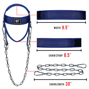 สายรัดศรีษะแบบปรับได้ทำจากไนลอนสายรัดศีรษะเพิ่มความแข็งแรงของกล้ามเนื้อคอยิมฟิตเนสออกกำลังกายยกน้ำหนัก - Product Image 4
