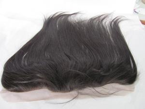 Top produit Fermeture en dentelle et extension de cheveux humains avec perruque frontale en dentelle transparente - Product Image 3