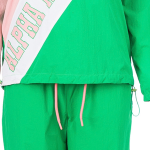 Conjunto Deportivo de Dos Piezas para Mujer, Color Rosa y Verde, con Sudadera con Cierre y Pantalones Jogger a Juego, Estilo Casual y Deportivo para Otoño - Product Image 5