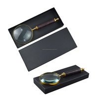 Leather Handle Magnifying Glass Highly Designs With Polished Finishing Decor Magnifier Glass for Book Reading Map Guide Design