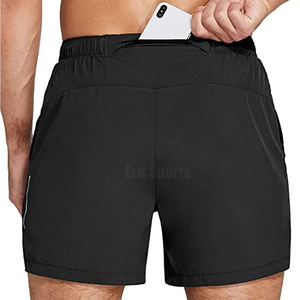 Pantalones Cortos Deportivos para Hombre de Primera Calidad, Sólidos, Casuales, de Cintura Media, Transpirables, de Secado Rápido, con Cierre de Cordón, para Uso en el Gimnasio, a Bajo Precio - Product Image 4