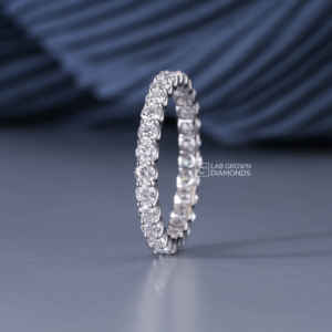 Round Brilliant Lab Grown Diamond <b>Ring</b> S925 Sterling Silver Yellow Gold Luxury 26 Piece 1.34ct EF+ Color VS+ Quality for Women - Product Image 3