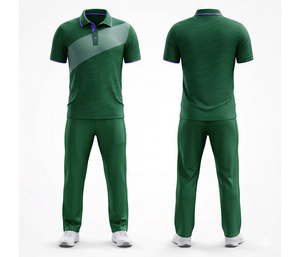 Professional <b>Cricket</b> Uniform with Full Sublimation Printing | Men Women Youth <b>Cricket</b> Wears Polo Shirt and Trouser Full Team - Product Image 4