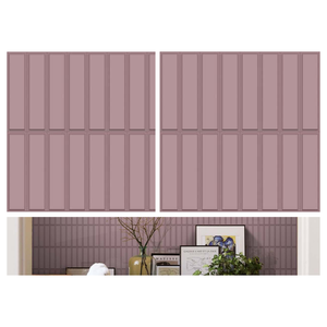 Carreaux muraux émaillés sculptés 300x300, texture luxueuse en porcelaine céramique pour la rénovation d'espaces commerciaux, de bureaux modernes et de halls d'accueil - Product Image 1