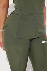 Conjuntos de Uniformes Médicos para Mujer, Estilo Jogger, con Logotipo Personalizado y Diseños a Medida para Uso Hospitalario - Product Image 4