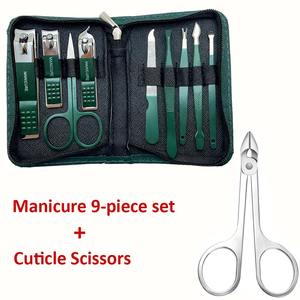 Kit professionnel de soins des ongles en acier inoxydable, ensemble de manucure et pédicure, coupe-ongles avec étui de voyage - Product Image 6
