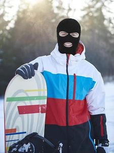 Masque Balaclava Unisexe Noir Intégral Respirant Imperméable Extérieur Spandex Polyester Couleur Unie Décontracté Couvre-tête Adulte - Product Image 3