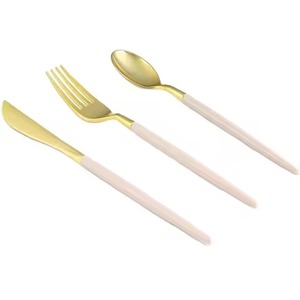 <b>Buffet</b> Serving Metal Spoon And Fork Set Cutlery Set For Dining <b>Table</b> Kitchen Dinner Tableware Set For Catering - Product Image 2