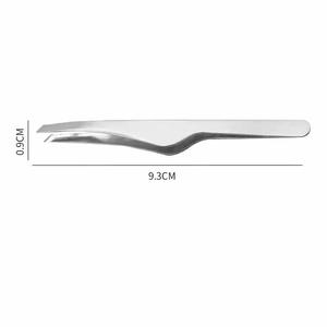 Wholesale Stainless Steel Slanted Tip Durable Precision Eyebrow Tweezers Beauty <b>Makeup</b> <b>Tool</b> - Product Image 6