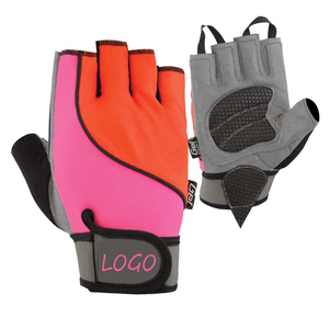 Gants de musculation unisexes en cuir, respirants, légers, antidérapants, à demi-doigts, avec fermeture auto-agrippante, couleur personnalisable – Vente chaude - Product Image 1