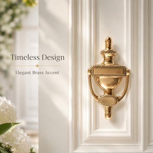 Timbre de Puerta Clásico de Latón, Decorativo, Estilo Vintage, Herraje de Lujo para Puerta Principal, Adorno para Entrada de Casas, Villas, Hoteles y Propiedades - Product Image 3