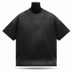 ผู้ผลิตเสื้อยืดคอตตอนหนาน้ำหนักมากทรงโอเวอร์ไซส์สไตล์วินเทจสำหรับผู้ชายแบบลำลองสตรีทแวร์ รับผลิตตามสั่งขายส่ง - Product Image 1