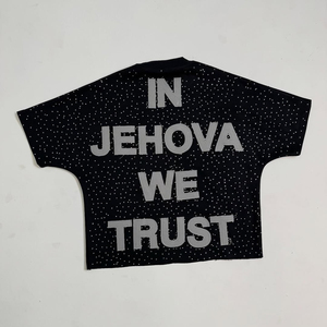 Camisetas transpirables con pedrería para hombre, precio al por mayor, ropa de calle, camisetas con pedrería estampadas a la moda, diseño de logotipo personalizado - Product Image 5