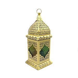 Finest Quality Iron Moroccan Hanging Cum Standing Lantern <b>Gold</b> <b>Candle</b> <b>Holder</b> Hanging Lantern For Home & Garden Decor Low Price - Product Image 5