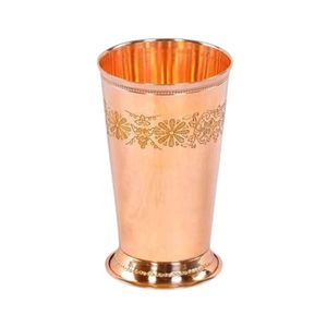 Mug à Moscow Mule en cuivre martelé à la main, en cuivre massif pur, avec poignée en laiton, pour bar et restaurant - Product Image 6