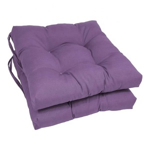 Purple Colour 100% Cotton Filling Non Pilling Soft Square <b>Chair</b> Cushion With Pp for Comfortable Seating at Affordable Price - Product Image 1