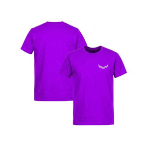 T-shirt à manches courtes bleu marine pour homme avec logo blanc imprimé sur le devant, col rond décontracté, coupe régulière, jersey de coton - Product Image 6