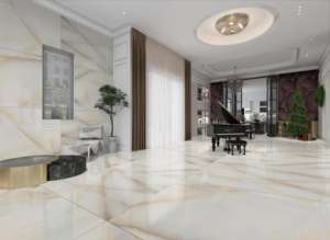 Carreaux de porcelaine brillants de luxe pour l'exportation, dimensions 800x1600, 1200x1800, 750x1500 mm, grandes dalles pour l'architecture commerciale - Product Image 2