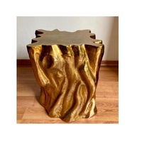 Table d'appoint ronde en aluminium goutte à goutte dorée Centre de table Support pour plante Table basse Salon Chevet Petit meuble Table en métal Artware