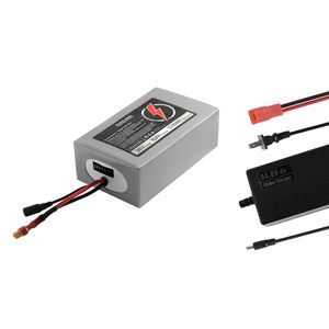 Batteria per Scooter Elettrico 36V 16Ah, Pacco Batteria al Litio per E-bike con Caricabatterie BMS 30A, Cavo di Espansione con Connettore T, 500+ Cicli, 10s4p 14Ah - Product Image 1