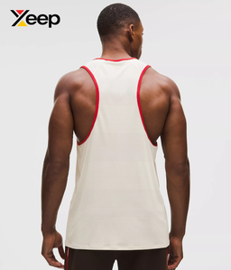 เสื้อกล้ามออกกำลังกายผู้ชาย XEEP รุ่น XC-GTT-49 คุณภาพสูง ระบายอากาศได้ดี แห้งเร็ว พิมพ์ลายแบบ Heat-Transfer ผ้าถัก 100% คอตตอน คอกลม ด้านหน้า - Product Image 2