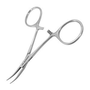 Pinzas hemostáticas Mosquito de 5 pulgadas, curvadas, de acero inoxidable, instrumento quirúrgico multiusos, ideal para enfermeras y personal médico. - Product Image 3