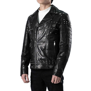 Chaqueta de Cuero para Motocicleta Cruiser, Protección Sólida, Resistente, con Elementos Amortiguadores y Aislamiento Térmico - Product Image 5