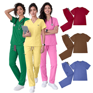 OEM Short Sleeve Tops Jogger Pants Medical Hospital Nursing <b>Scrub</b> Uniforms Men Women Nurse <b>Scrubs</b> <b>Sets</b> - Product Image 1
